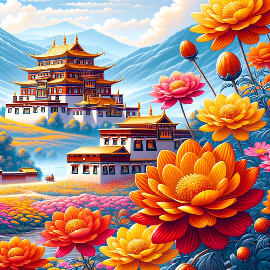 The Gesang Flower: A Symbol of Bliss and Beauty in Tibetan Buddhism