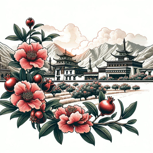 The Pomegranate Flower in Tibetan Buddhism: A Lush Symbol of Fertility and Spiritual Wealth