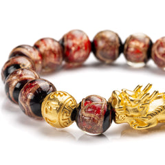 Red Glaze Incense Pi Xiu Bracelet - Affection, Tranquility, Wealth