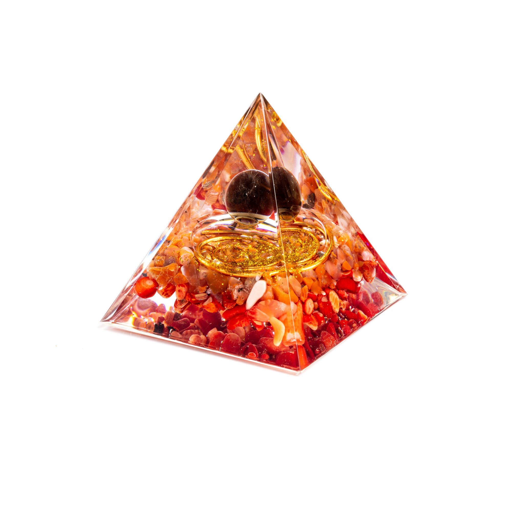 red agate nordic runes orgone pyramid obsidian protection
